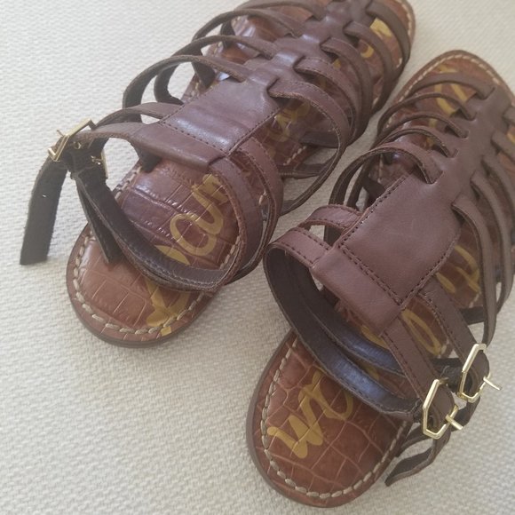 Sam Edelman Women's Dark Brown Gladiator Sandal - Picture 7 of 8